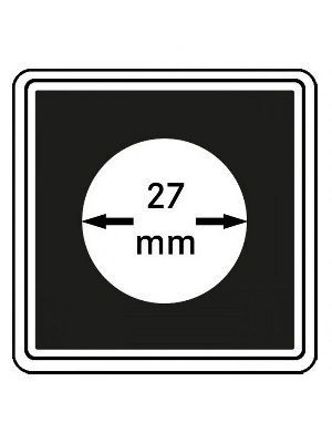 Капсулы Carree для монет 27 мм (в упаковке 4 шт). Lindner, 2240027 Капсулы Carree для монет 27 мм (в упаковке 4 шт). Lindner, 2240027