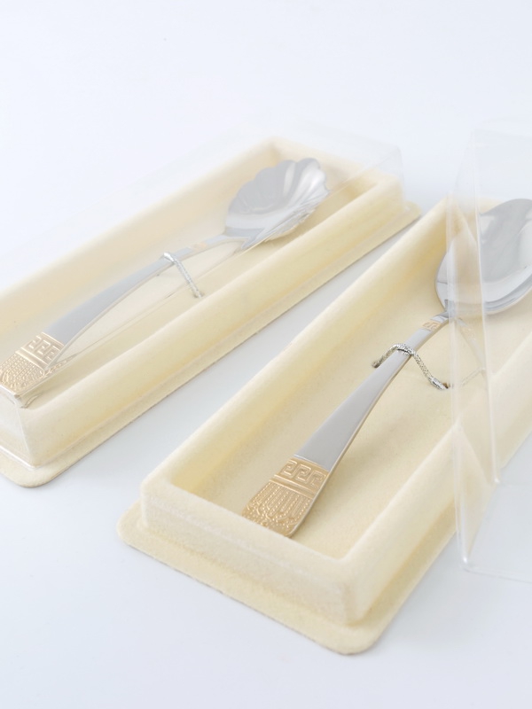  Сувенирная упаковка под чайную ложку, вилку (61х155х26 мм). Спецпредложение, слоновая кость