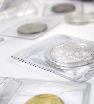 Чехлы, пакеты с кармашком для монет (86х100 мм). Упаковка 10 шт. PCCB MINGT, 801771
