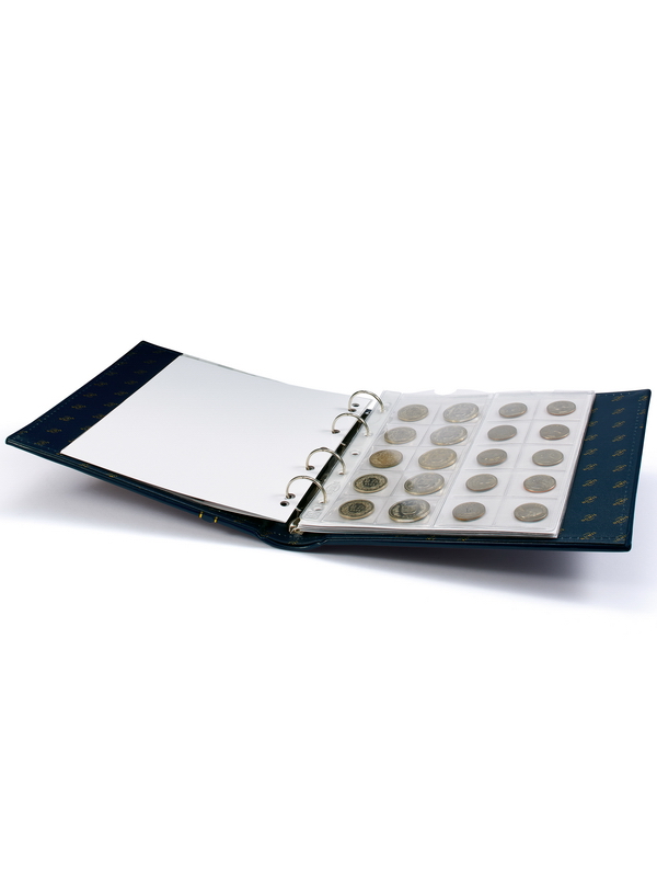 Альбом NUMIS-Classic (без листов) + шубер (защитная кассета). Синий. Leuchtturm, 317360