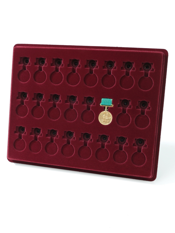 Планшет S (243х304х21 мм) для 24 медалей ВДНХ СССР, диаметр медали 26 мм