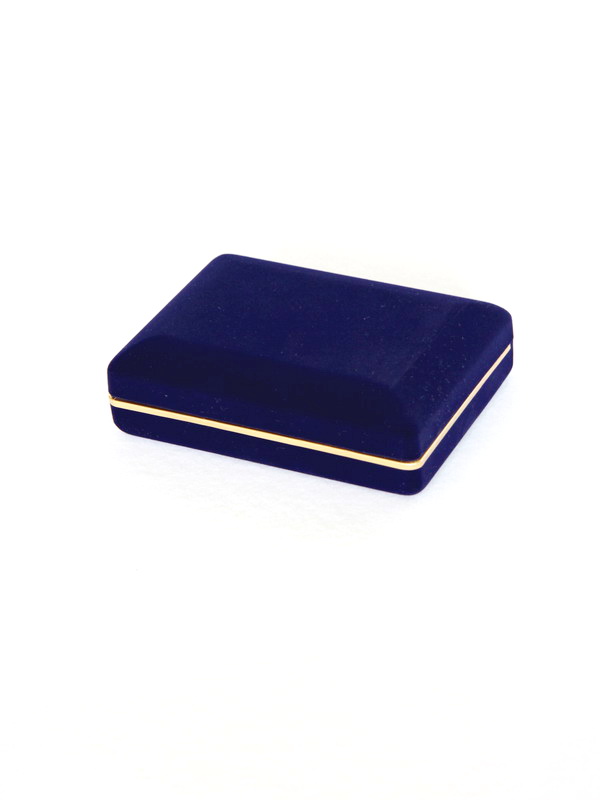 Футляр флокированный (102х142х42 мм) под брелок, зажим для галстука и значок