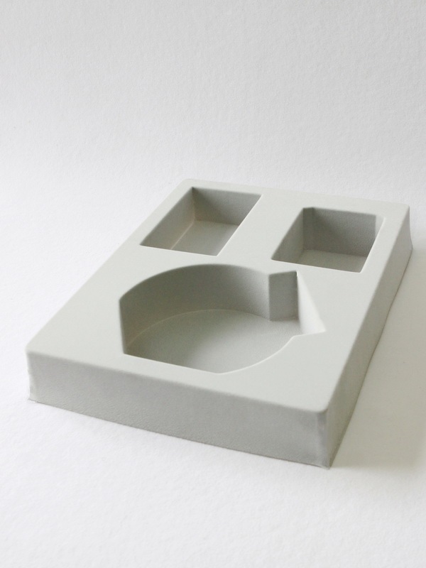 Флокированный ложемент под набор чая