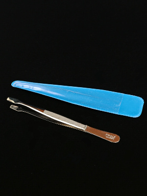 Пинцет для марок с прямой широкой лопаткой, 120 мм. Prinz, 1240