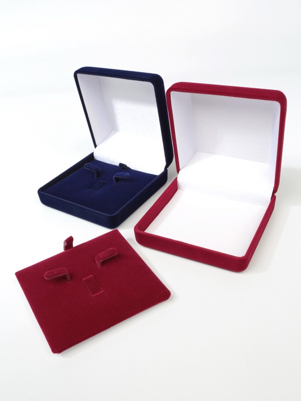 Футляр (92х92х40 мм) под комплект, тёмно-синий