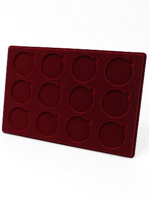 Планшет L (222х333х13 мм) для монет, медалей d-60 мм (12 ячеек)