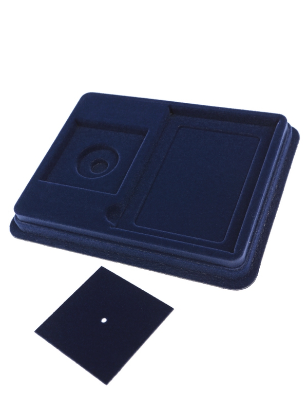  Сувенирная упаковка (181х142х22 мм) под знаки с винтами и удостоверение (81х112х8 мм), тёмно-синий