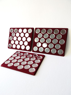 Набор из трёх планшетов S (234х296х12 мм) для 64 монет серии «Монеты СССР» и 6 монет серии «Barcelona-92»