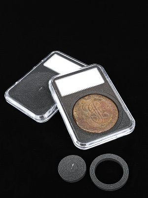 Капсулы Quickslab с разделительными кольцами для монет 10-50 мм (I), в упаковке 5 шт