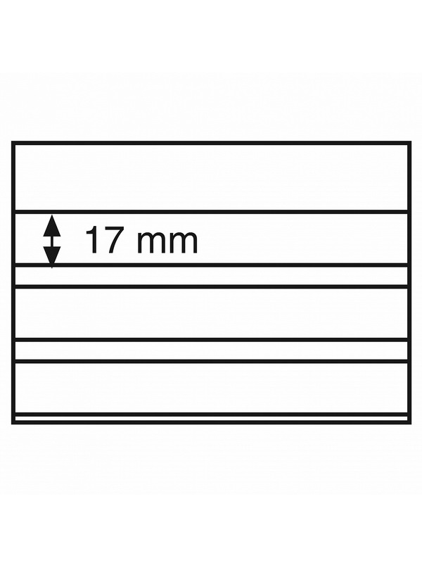 Планшеты Standard PS для марок (карточки-кулисы) 158х113 мм, 3 клеммташе (в упаковке 100 шт). C6. С защитной плёнкой. Leuchtturm, 331723