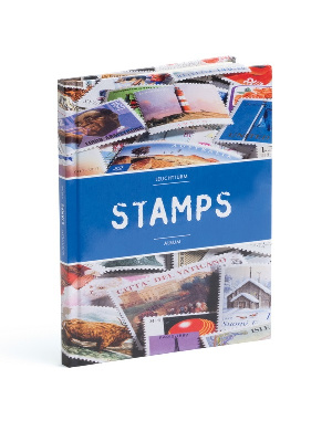 Альбом для марок (кляссер STAMPS). А5. 8 листов (16 страниц) из белого картона с промежуточными листами из пергамина. Leuchtturm, 361245