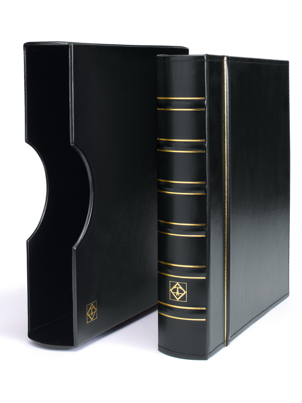 Альбом GRANDE-Classic (без листов) + шубер (защитная кассета). Чёрный. Leuchtturm, 330249