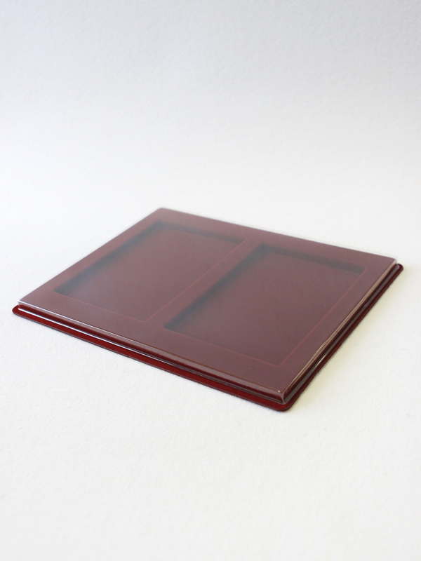  Планшет S (234х296х12 мм) под 2 буклета с монетами, тёмно-бордовый