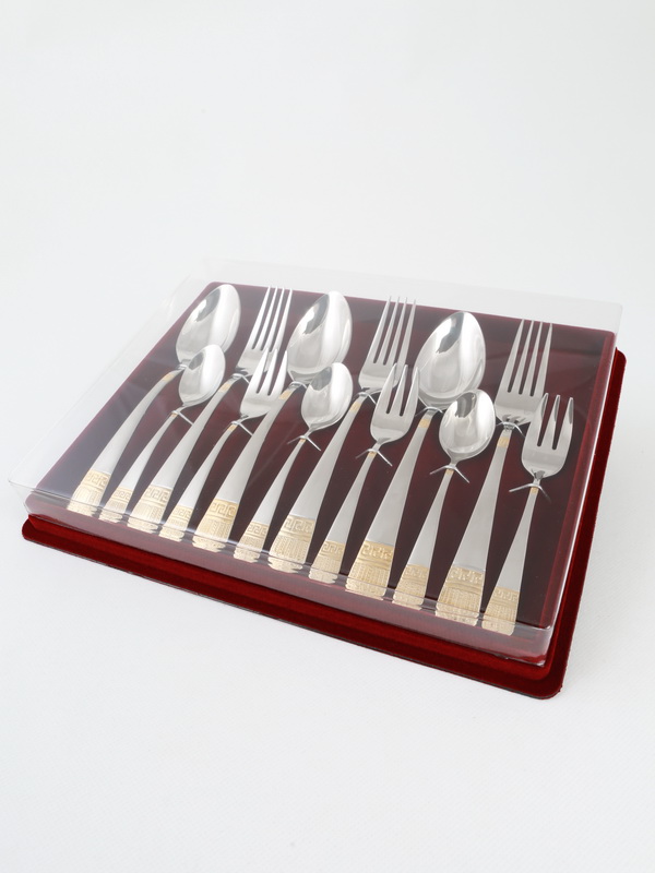  Сувенирная упаковка под набор из 12-ти столовых предметов (290х228х43 мм), чёрный