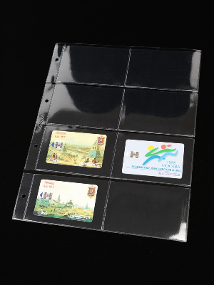 Листы-обложки ГРАНДЕ (Россия) (245х310 мм) из прозрачного пластика на 8 ячеек (109х69 мм). Упаковка из 10 листов. СомС, ЛБФ8-G