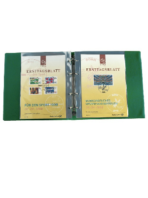 Альбом для конвертов первого дня. С листами на 1 ячейку. Зелёный. Prinz, 5030/1 Альбом для конвертов первого дня. С листами на 1 ячейку. Зелёный. Prinz, 5030/1