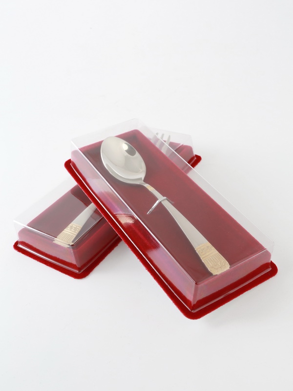  Сувенирная упаковка под чайную ложку, вилку (61х155х26 мм), светло-бордовый