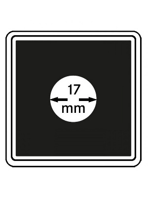Капсулы Carree для монет 17 мм (в упаковке 4 шт). Lindner, 2240017 Капсулы Carree для монет 17 мм (в упаковке 4 шт). Lindner, 2240017