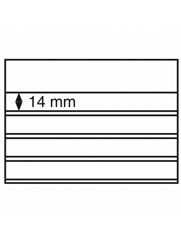 Планшеты Standard PS для марок (карточки-кулисы) 158х113 мм, 4 клеммташе (в упаковке 100 шт). C6. С защитной плёнкой. Leuchtturm, 329284