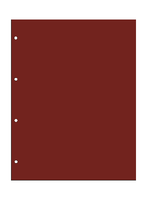 Прокладочный лист из картона формата ENCAP (Россия) 240х282 мм. Красный