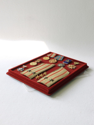 Планшет S (243х304х21 мм) на 1 ячейку (209х270х18 мм) (с поролоновой вставкой), тёмно-бордовый Планшет S (243х304х21 мм) на 1 ячейку (209х270х18 мм) (с поролоновой вставкой), тёмно-бордовый