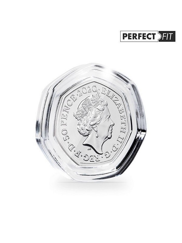 Капсулы Ultra Perfect Fit для монеты 50 pence (27,30 мм), в упаковке 10 шт. Leuchtturm, 365296