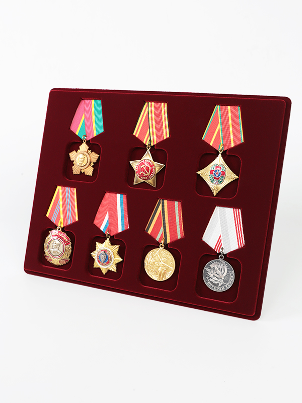 Планшет S (234х296х12 мм) на 7 орденов с пятиугольной колодкой