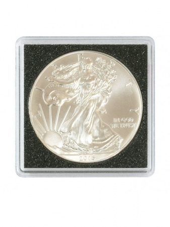 Капсулы Carree для монет 33 мм (в упаковке 4 шт). Lindner, 2240033