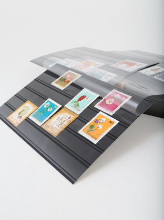 Планшеты Standard для марок (карточки-кулисы) 210х148 мм, 5 клеммташе (в упаковке 10 шт). A5. С защитной плёнкой. Leuchtturm, 341468/10