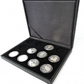Футляр Presidio Smart из искусственной кожи (247х203х34 мм) для 12 монет в капсулах (диаметр 44 мм)