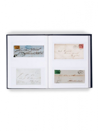 Альбом для писем и почтовых открыток с белыми листами. Чёрный. Leuchtturm, 348000