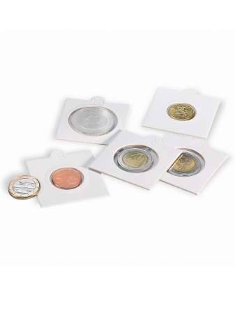 Холдеры для монет d-32,5 мм, самоклеющиеся (упаковка 50 шт). Leuchtturm