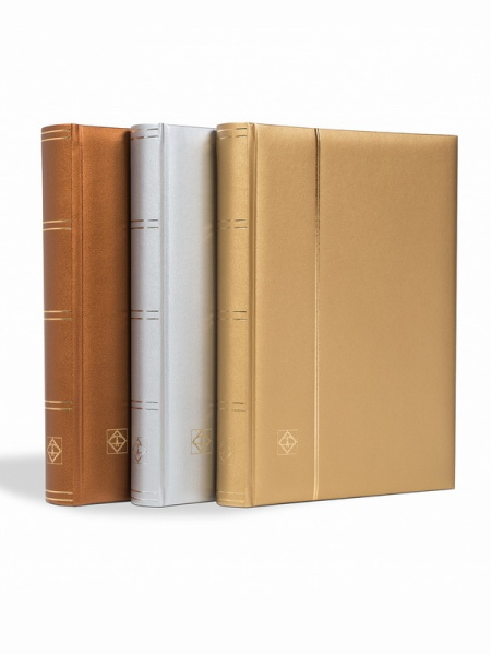 Альбом для марок (кляссер COMFORT). 32 листа (64 страницы) из чёрного картона. Metallic edition (Бронзовый). Leuchtturm, 358060 Альбом для марок (кляссер COMFORT). 32 листа (64 страницы) из чёрного картона. Metallic edition (Бронзовый). Leuchtturm, 358060