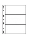 Лист-обложка VARIO 3C (216х280 мм) из прозрачного пластика на 3 ячейки (195х84 мм). Leuchtturm, 319560/1