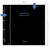 Листы-обложки MAXIMUM 1AS (350х335 мм) на 1 ячейку (327х329 мм). Упаковка из 5 листов. Leuchtturm, 329262