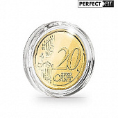 Капсулы Ultra Perfect Fit для монеты 20 евроцентов (22,25 мм), в упаковке 10 шт. Leuchtturm, 365289