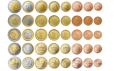 Монеты евро регулярного чекана