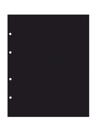 Прокладочный лист из картона формата ОПТИМА (Россия) 202х251 мм. Чёрный