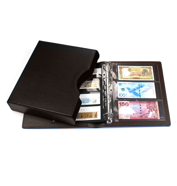 Альбом J3.0 VARIO-Classic (без листов) + шубер (защитная кассета). Тёмно-коричневый. PCCB MINGT, 810460