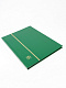 Альбом для марок (кляссер BASIC). A4. 8 листов (16 страниц) из чёрного картона с промежуточными листами из пергамина. Зеленый. Leuchtturm, 326594