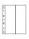 Лист-обложка VARIO 2VC (216х280 мм) из прозрачного пластика на 2 вертикальные ячейки (90х272 мм). Leuchtturm, 314737/1