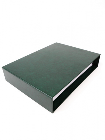 Шубер (защитная кассета) для кляссеров серии ELEGANT (60 страниц).  Зелёный. Lindner, 116K-G