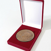 Футляр (90х124х32 мм) для монеты, медали (диаметр 75 мм, глубина 6 мм)