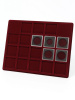 Планшет S (234х296х12 мм) для 18 монет в капсулах Quadrum (50х50х6 мм), тёмно-бордовый  Планшет S (234х296х12 мм) для 18 монет в капсулах Quadrum (50х50х6 мм), тёмно-бордовый