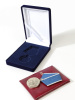  Футляр (90х124х32 мм) под медаль РФ d-32 мм с пятиугольной колодкой и удостоверение (75х105х7 мм), тёмно-синий