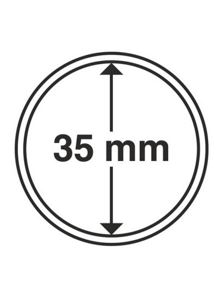 Капсулы GRIPS (CAPS) для монет 35 мм (в упаковке 10 шт). Leuchtturm, 318983 Капсулы GRIPS (CAPS) для монет 35 мм (в упаковке 10 шт). Leuchtturm, 318983