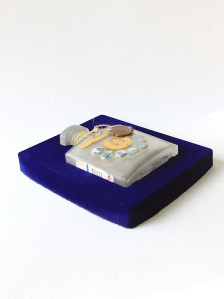 Флокированный ложемент под бутылку водки «10 лет Союзного государства Россия-Белоруссия»