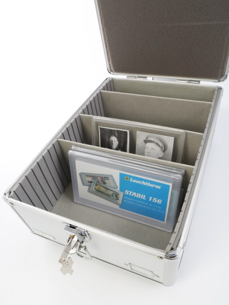 Кофр CARGO MULTI для коллекционеров, серебристый. А5. Leuchtturm, 317821 Кофр CARGO MULTI для коллекционеров, серебристый. А5. Leuchtturm, 317821