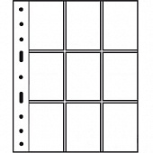 Лист-обложка GRANDE 3/3C (242х312 мм) из прозрачного пластика на 9 ячеек (68х98 мм). Leuchtturm, 323456/1