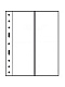 Лист-обложка GRANDE 2VC (242х312 мм) из прозрачного пластика на 2 вертикальные ячейки (105х306 мм). Leuchtturm, 324045/1
